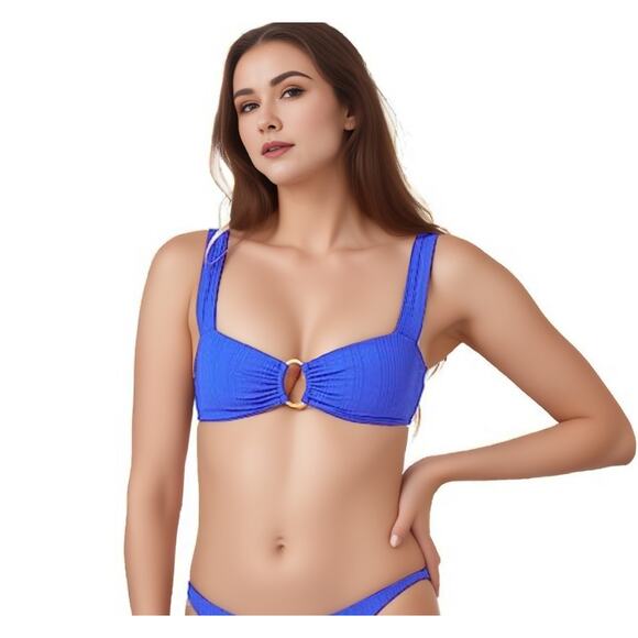 L*Space Willow Bikini Top in Royal Blue NWT Size Small - Picture 1 of 6